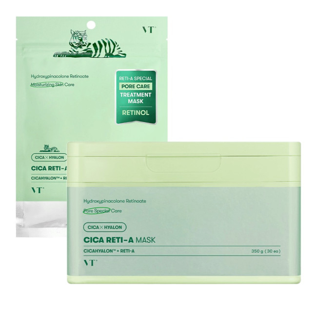 Набор масок для лица с ретинолом VT Cica Reti-A Mask 350g / 30ea, фото 1